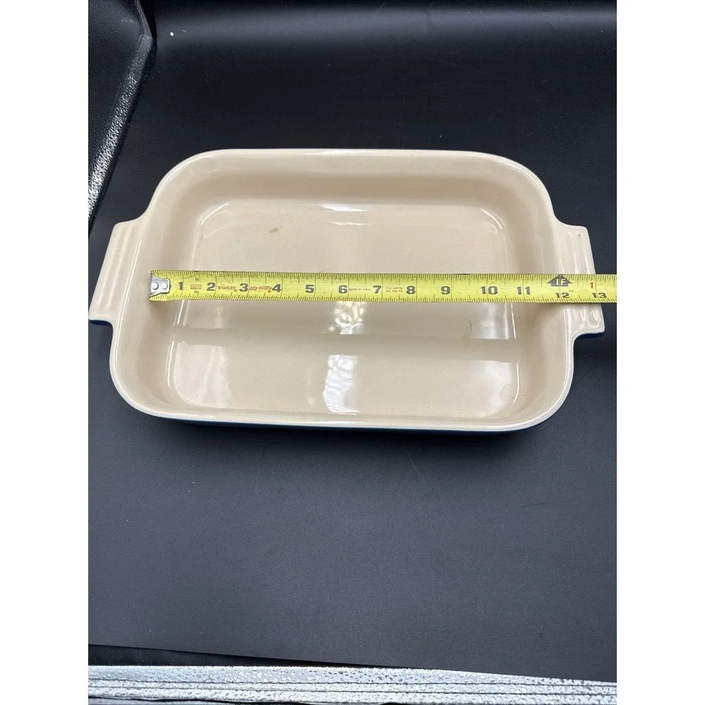 Le Creuset Rectangular Blue Stoneware Baking Dish 07.02 9 X 12